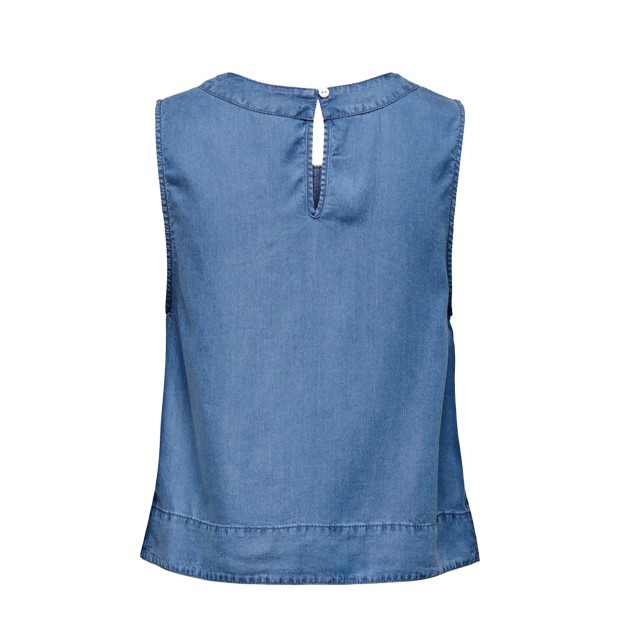 Only Onlpema-dorsi Sl Top Dnm Cs Yor Medium Blue Denim