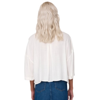 Only Camisa Astrid Life 2/4 Crop Cloud Dancer Only Camisa Astrid Life 2/4 Crop Cloud Dancer