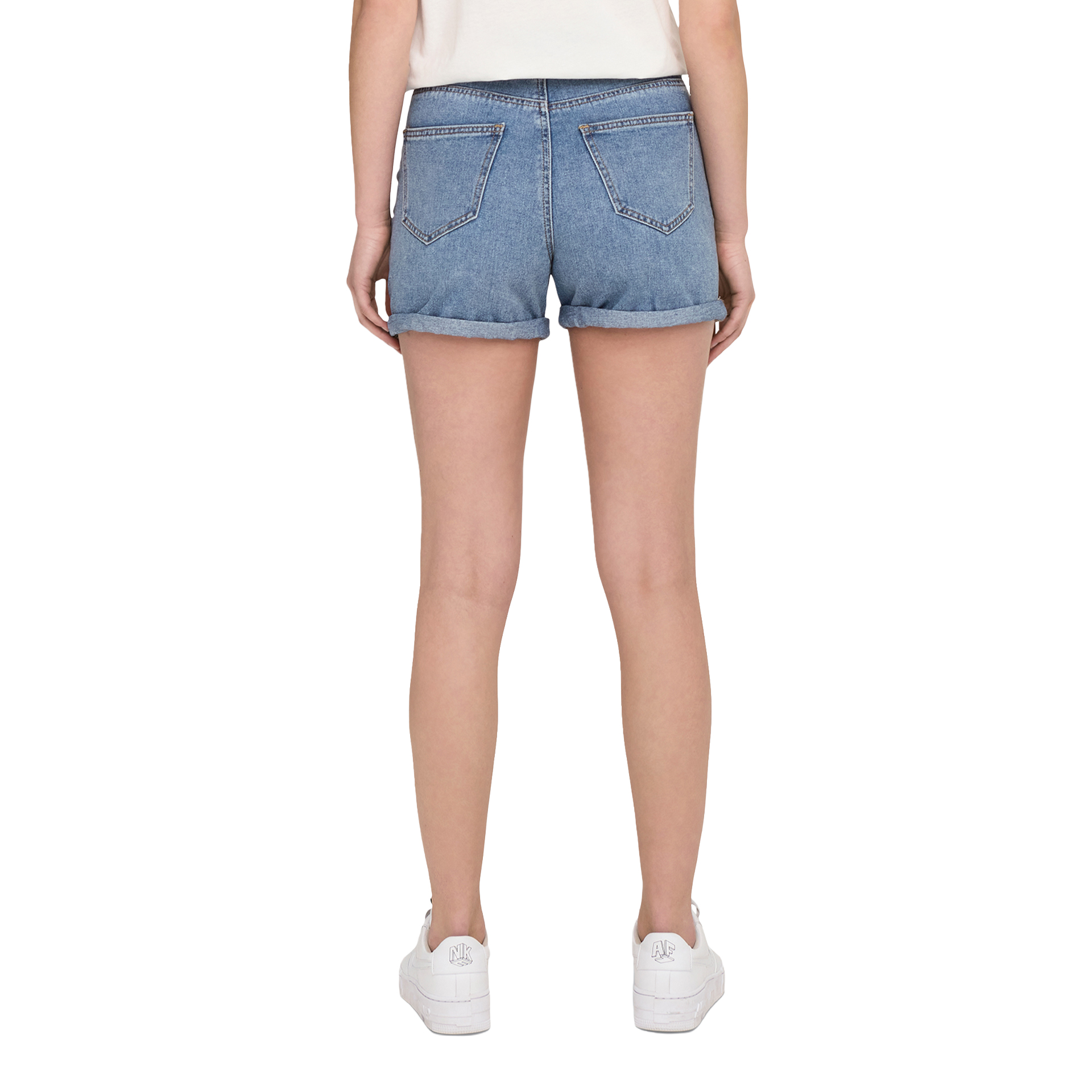 Only Calção Phine Dnm Light Blue Denim