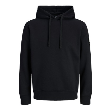 Jack & Jones Sweat Cleveland Hood Black Jack & Jones Sweat Cleveland Hood Black