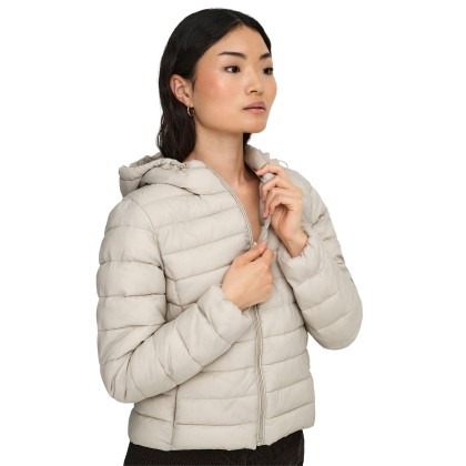 Only Casaco Tahia Lw Quilted Hood Pumice Stone Only Casaco Tahia Lw Quilted Hood Pumice Stone
