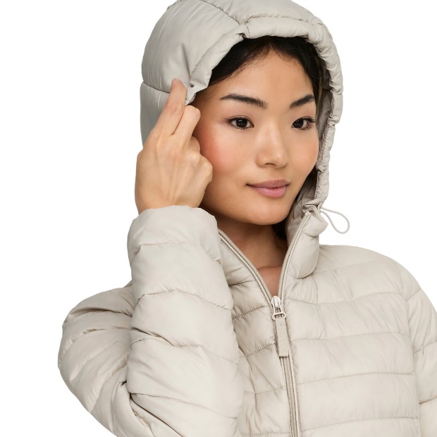 Only Casaco Tahia Lw Quilted Hood Pumice Stone
