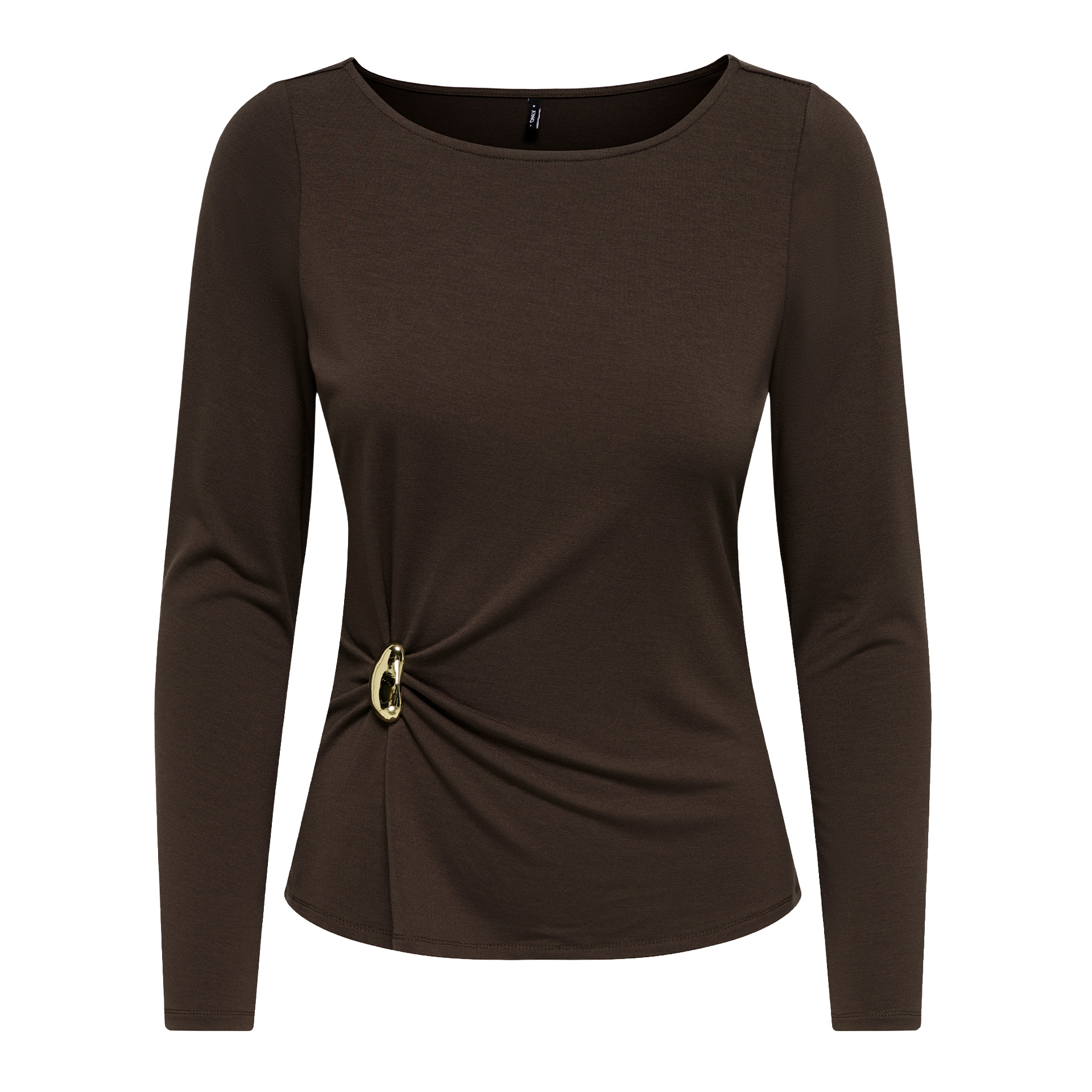 Only Longsleeve Elena Boatneck Metal Coffee Bean Gold Charm