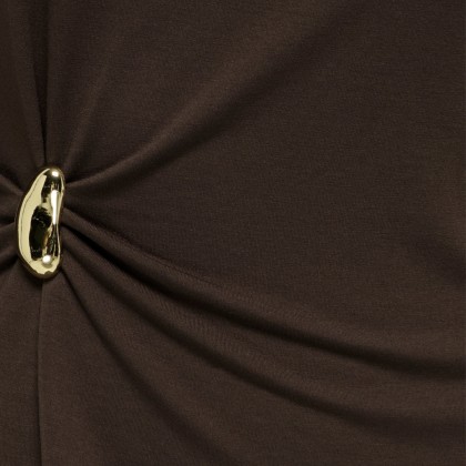 Only Longsleeve Elena Boatneck Metal Coffee Bean Gold Charm