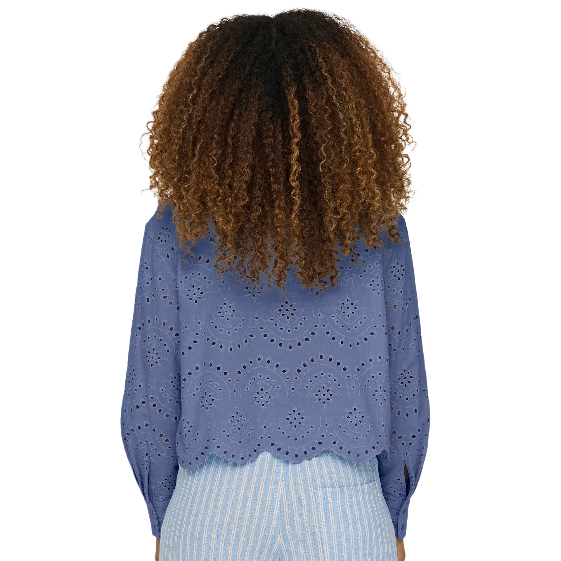 Only Onlvalais L/s Shirt Wvn Noos Blue Indigo