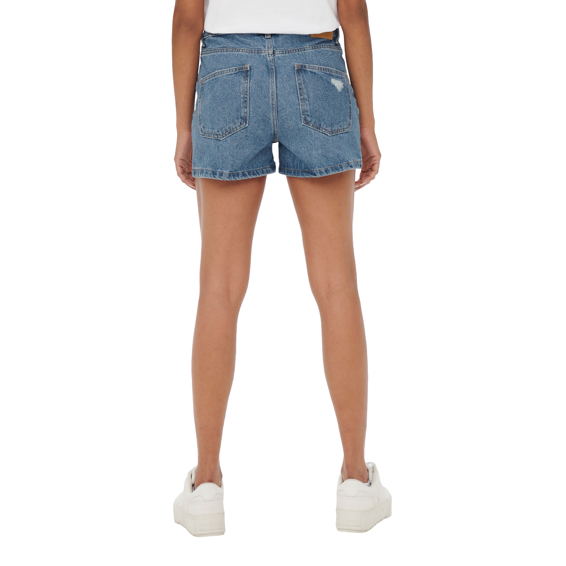 Only Calção Jagger Hw Mom Dnm Medium Blue