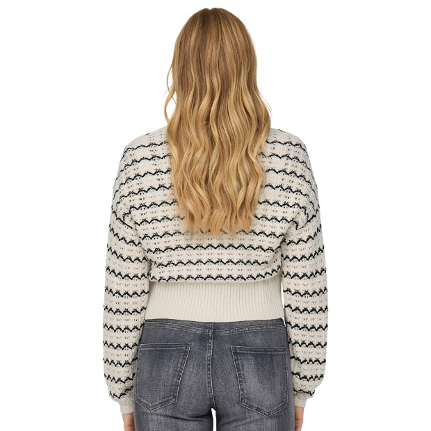 Only Camisola Lasa Ls O-neck Cc Birch Blac