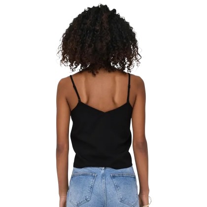 Only Onlnova Life Elite Knot Singlet Solid Black Only Onlnova Life Elite Knot Singlet Solid Black