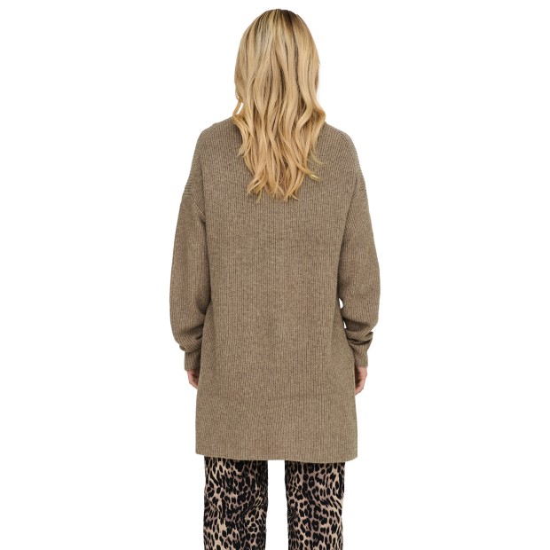 Only Onlkatia Ls Loose Rib High-neck Cc Knt Maltball