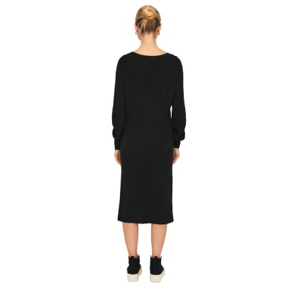 Only Vestido Katia V-neck Black