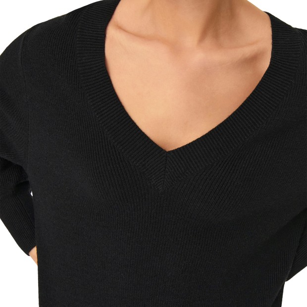 Only Vestido Katia V-neck Black