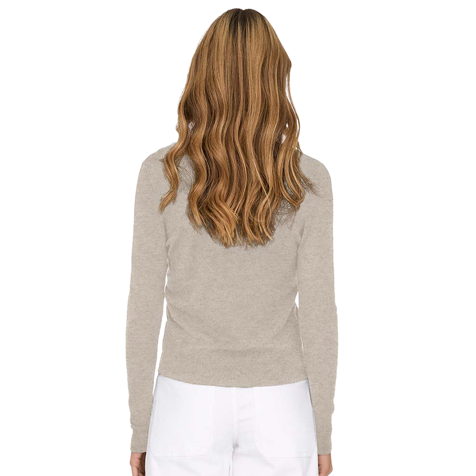 Only Camisola Venice Life Vneck Pullo Knt Whitec