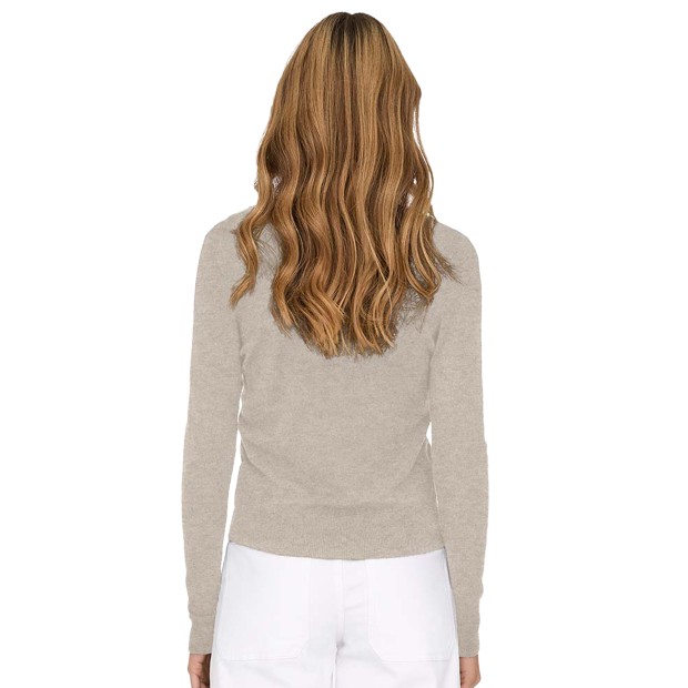 Only Camisola Venice Life Vneck Pullo Knt Whitec