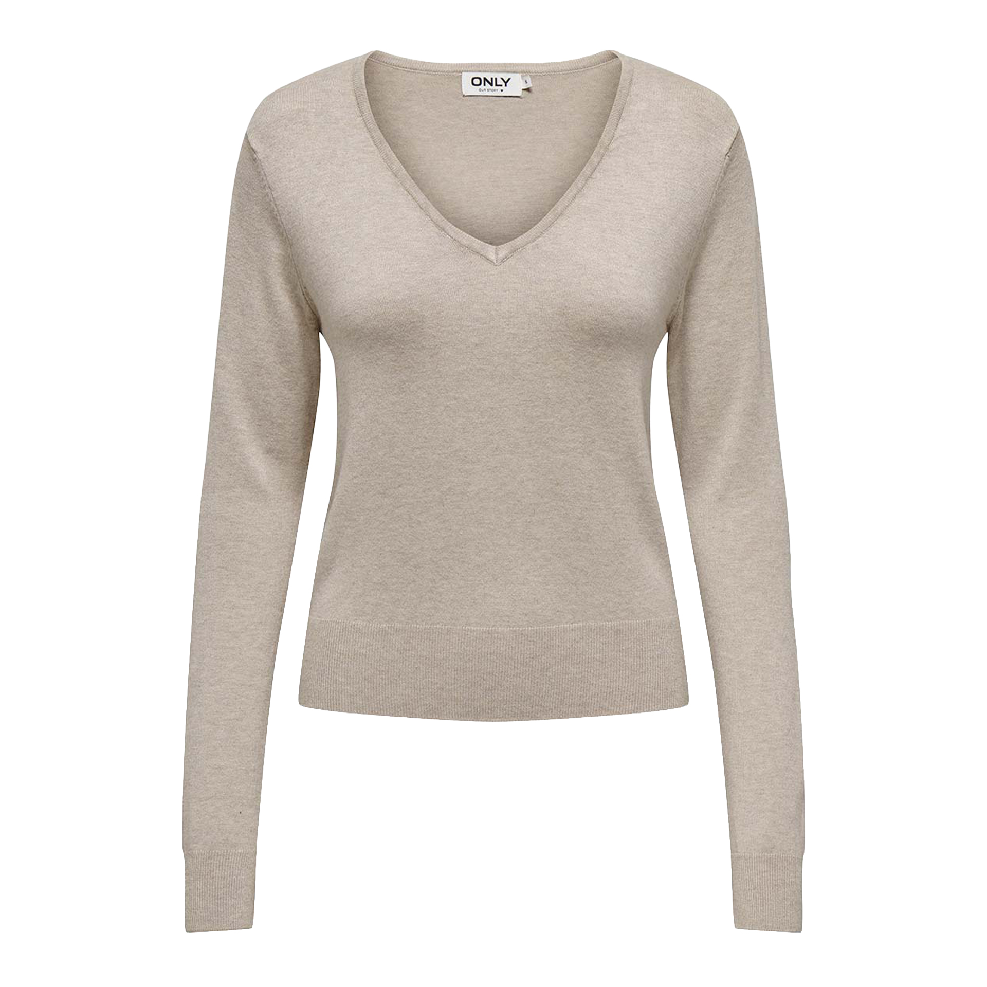 Only Camisola Venice Life Vneck Pullo Knt Whitec