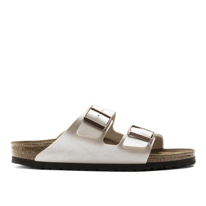 Birkenstock Arizona Birko-flor Narrow Graceful Pearl White