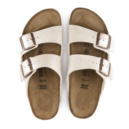 Birkenstock Arizona Birko-flor Narrow Graceful Pearl White