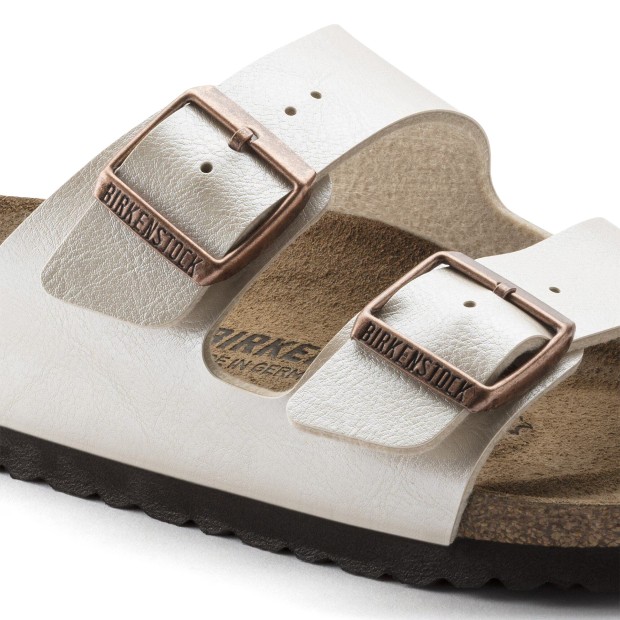 Birkenstock Arizona Birko-flor Narrow Graceful Pearl White
