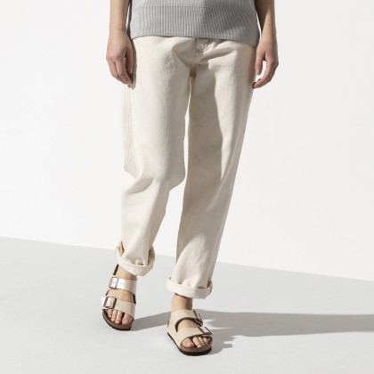 Birkenstock Arizona Birko-flor Narrow Graceful Pearl White