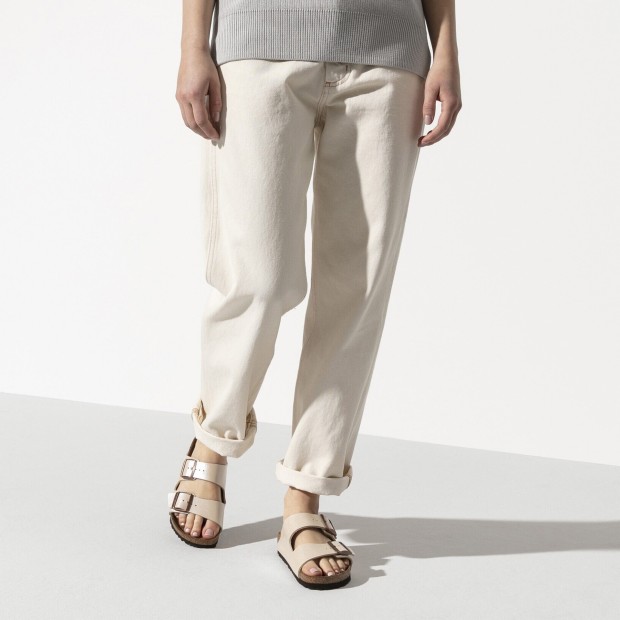 Birkenstock Arizona Birko-flor Narrow Graceful Pearl White