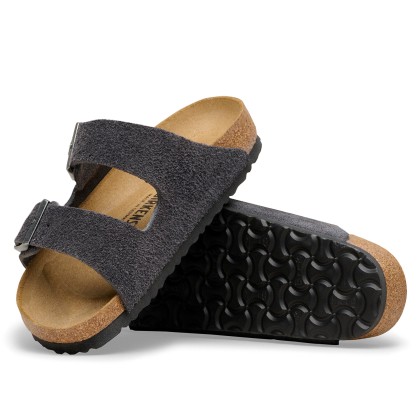 Birkenstock Arizona Suede Leather Charcoal