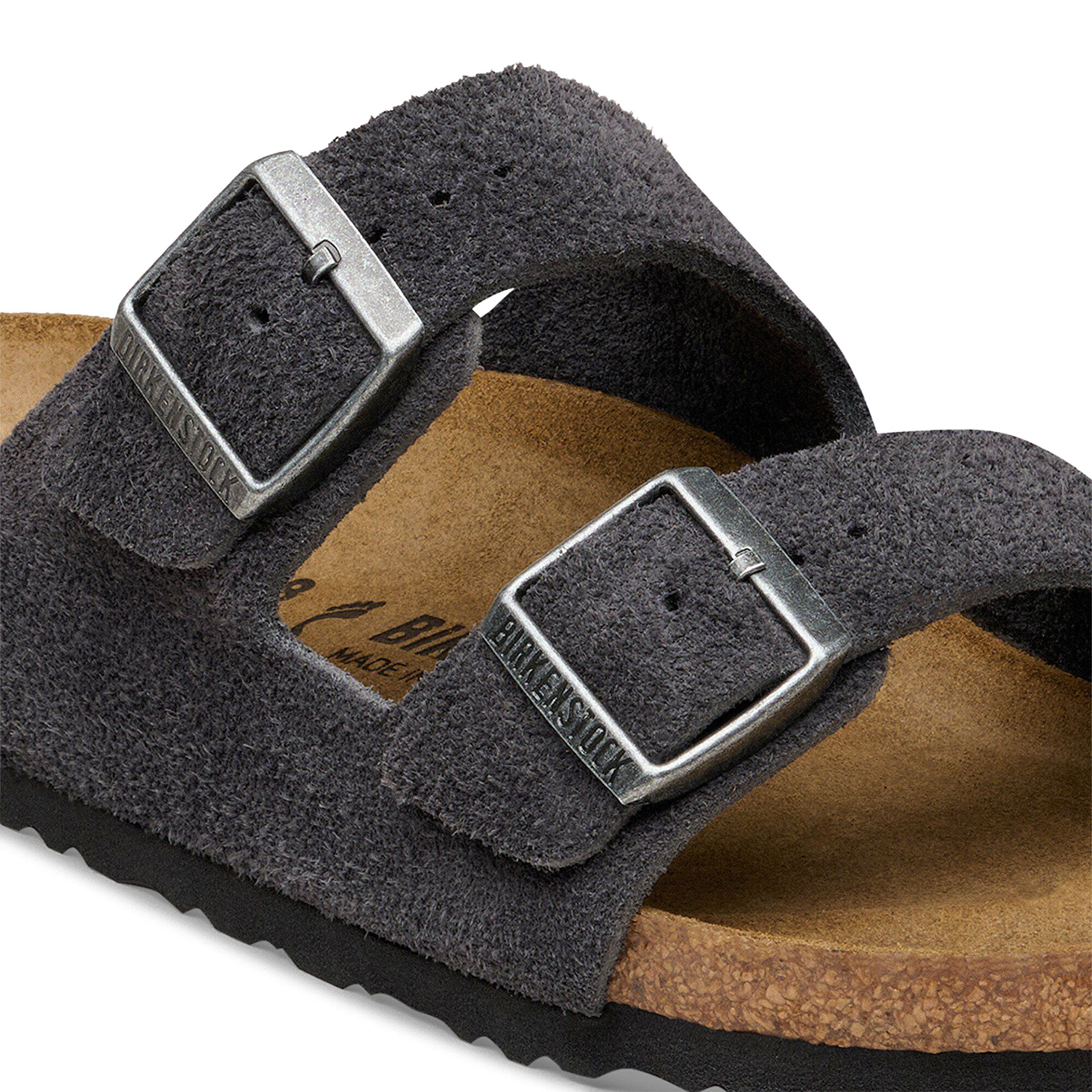 Birkenstock Arizona Suede Leather Charcoal
