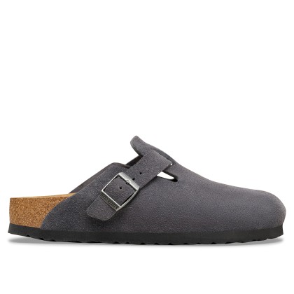 Birkenstock Boston Suede Leather Charcoal