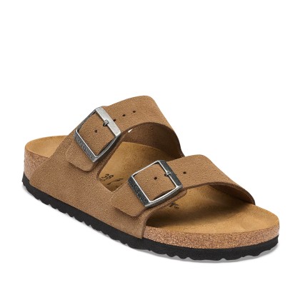 Birkenstock Arizona Suede Leather Dark Tea