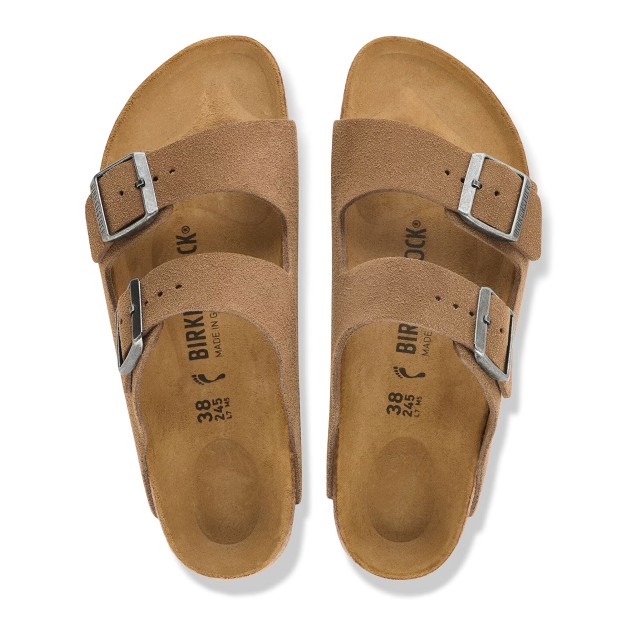 Birkenstock Arizona Suede Leather Dark Tea