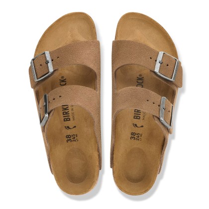 Birkenstock Arizona Suede Leather Dark Tea