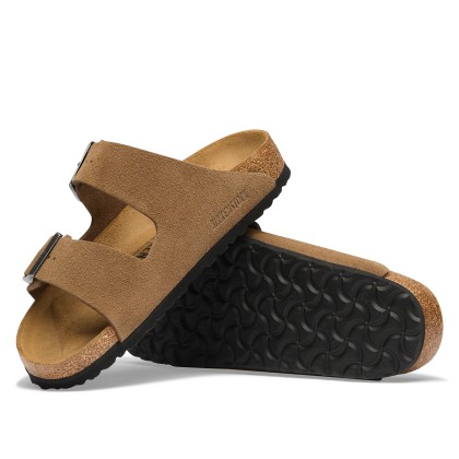 Birkenstock Arizona Suede Leather Dark Tea