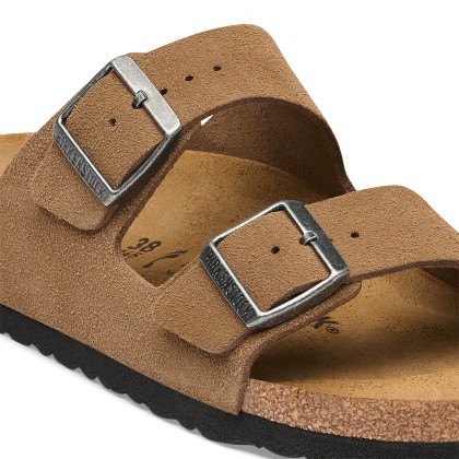 Birkenstock Arizona Suede Leather Dark Tea