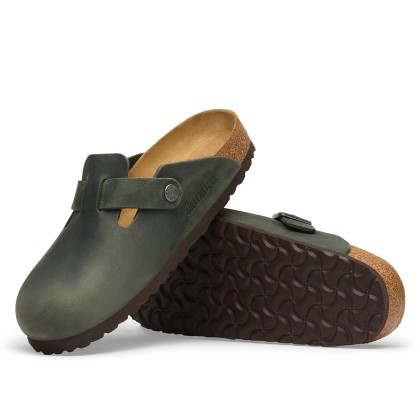 Birkenstock Boston Oiled Leather Thyme