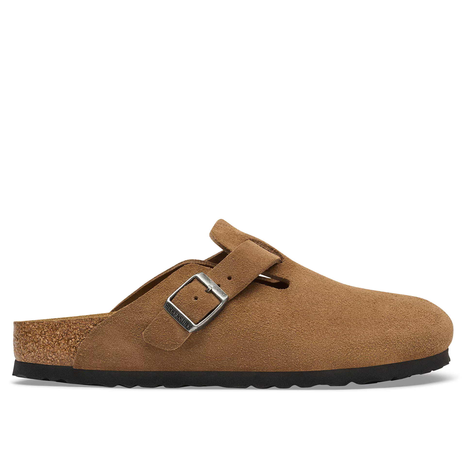 Birkenstock Boston Suede Leather Dark Tea