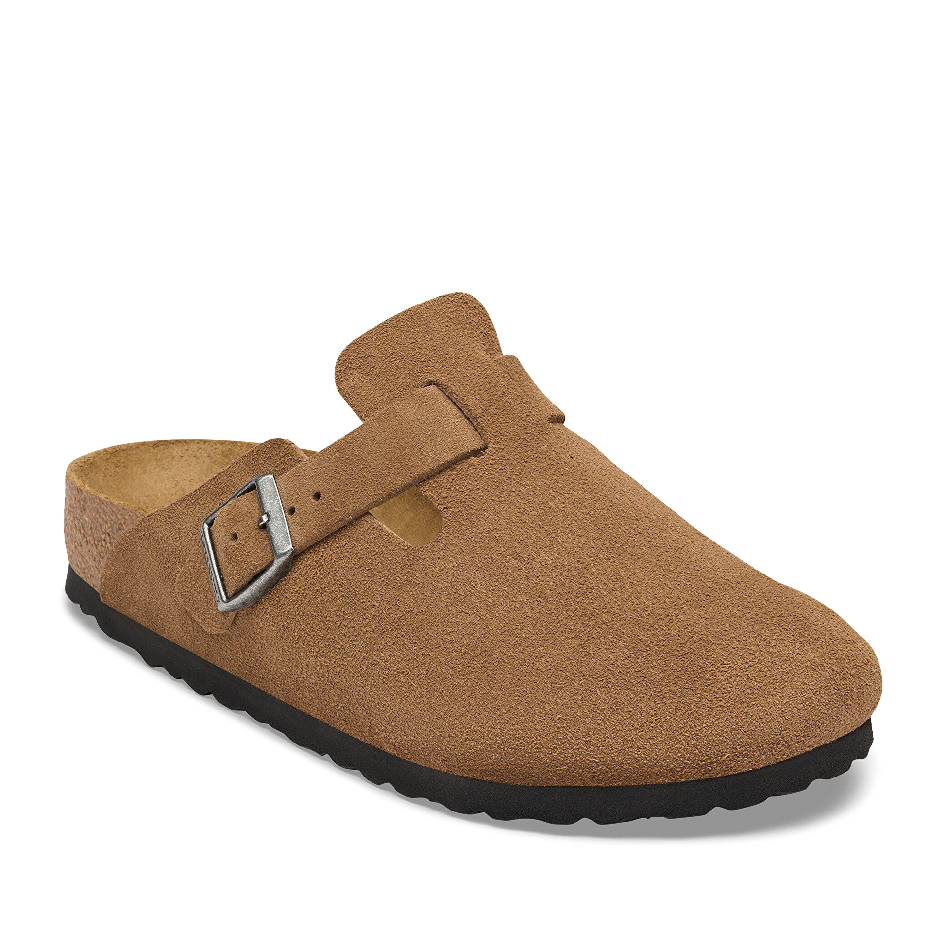 Birkenstock Boston Suede Leather Dark Tea