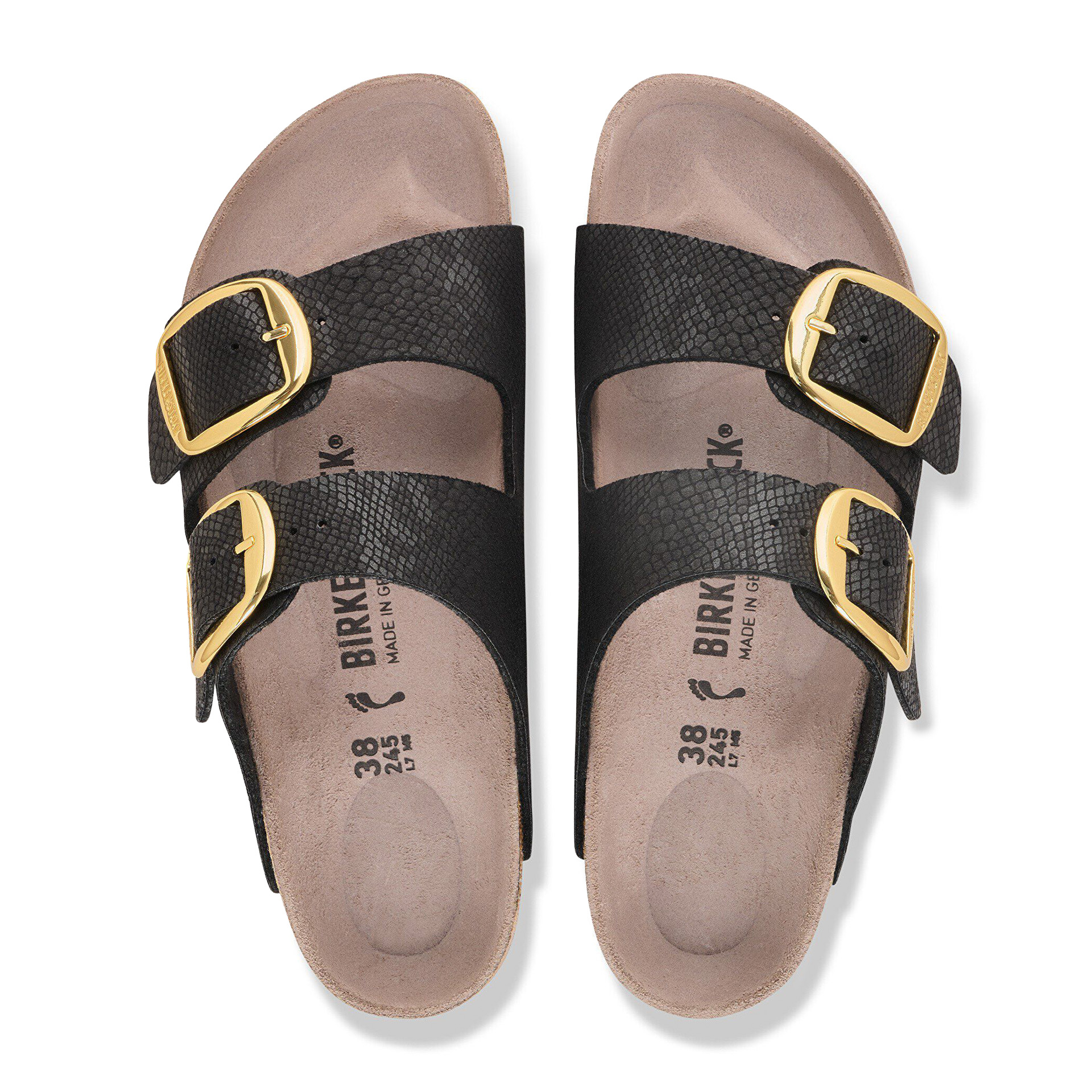 Birkenstock Arizona Big Buckle Synthetics Narrow Python Black