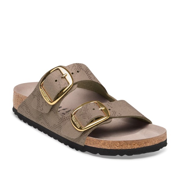 Birkenstock Arizona Big Buckle Synthetics Narrow Python Gray Taupe