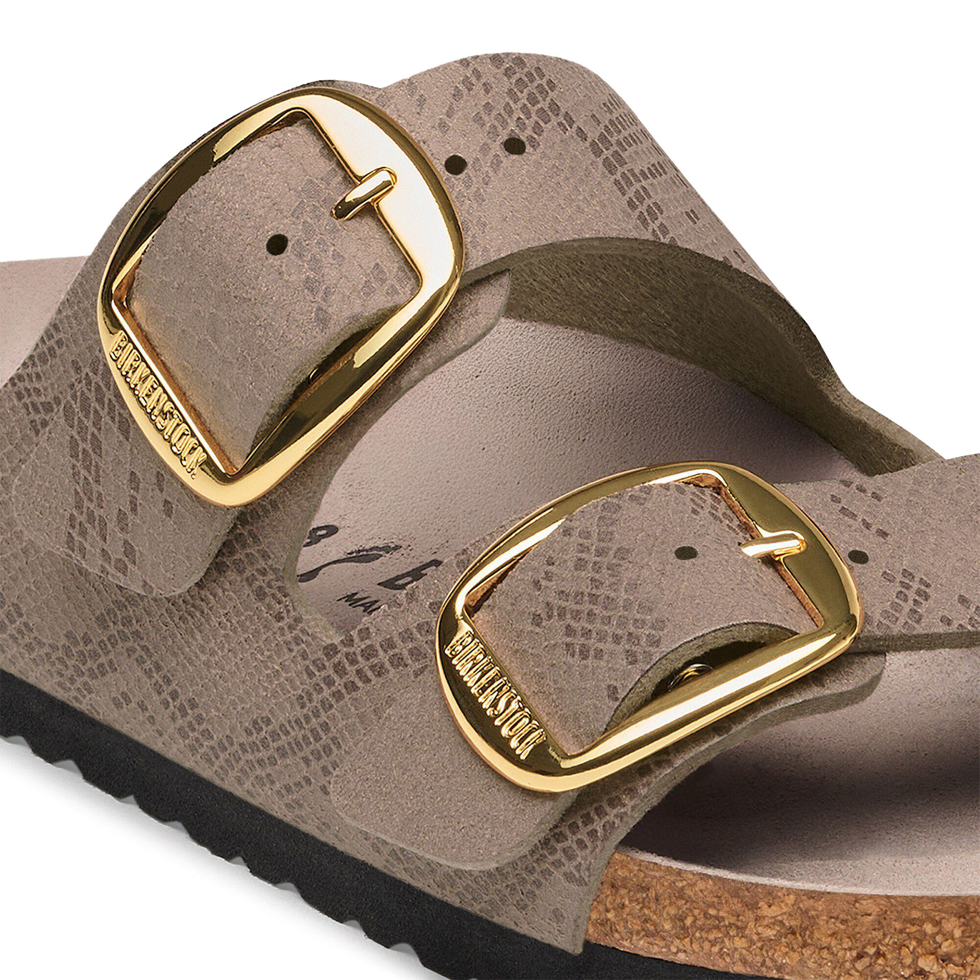 Birkenstock Arizona Big Buckle Synthetics Narrow Python Gray Taupe