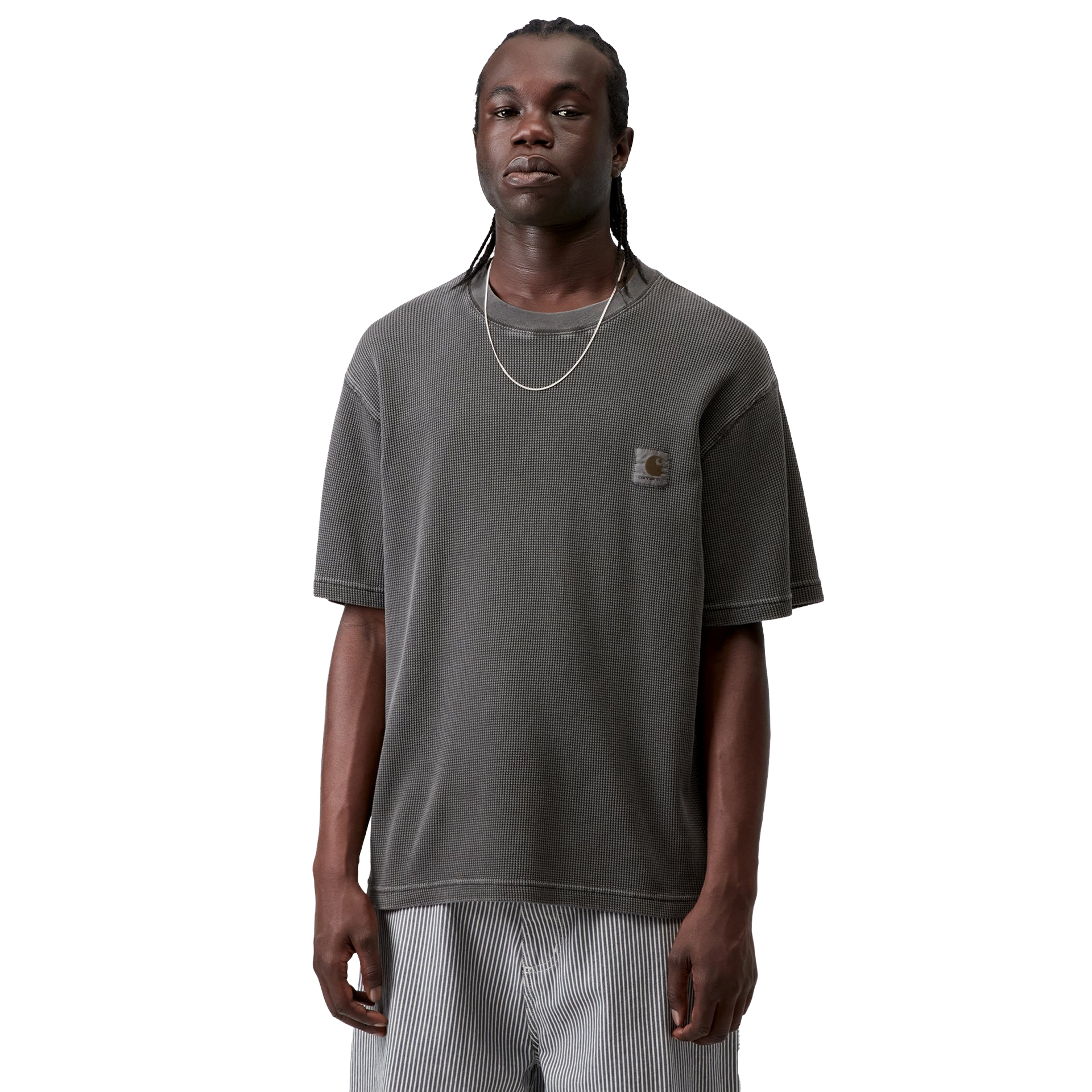 Carhartt Wip T-shirt Nelson Waffle Black