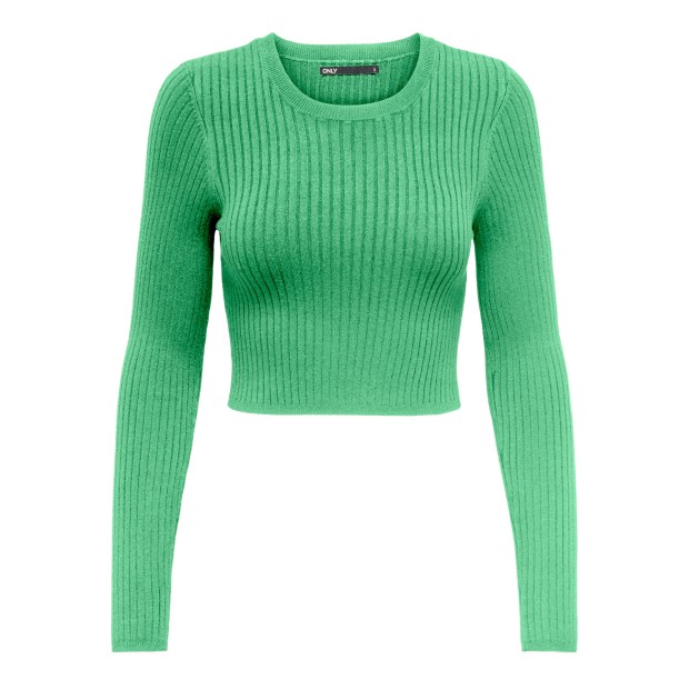 Only Camisola Karol Ls Crop O-neck Island
