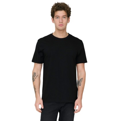 Only&Sons T-shirt Max Life Stitch Black Only&Sons T-shirt Max Life Stitch Black