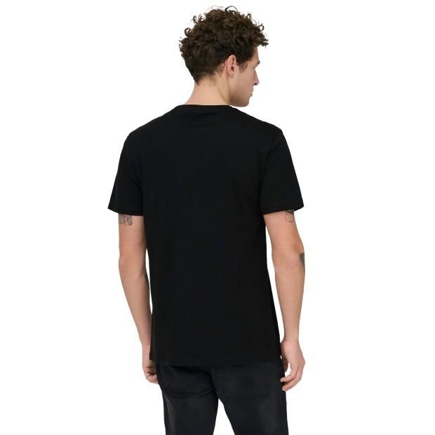 Only&Sons T-shirt Max Life Stitch Black