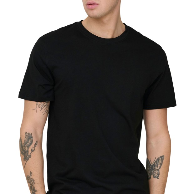 Only&Sons T-shirt Max Life Stitch Black
