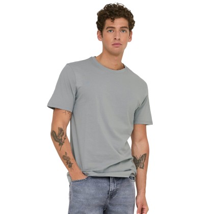 Only&Sons  T-shirt Max Life Stitch Ultimate Grey