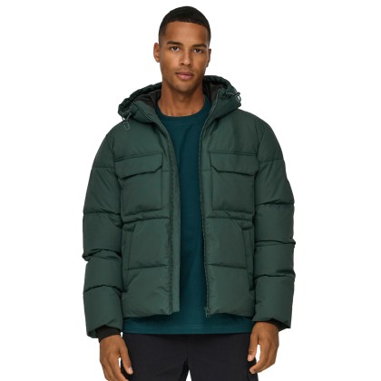 Only&Sons  Casaco Elijah Pckt Otw  Darkest Spruce