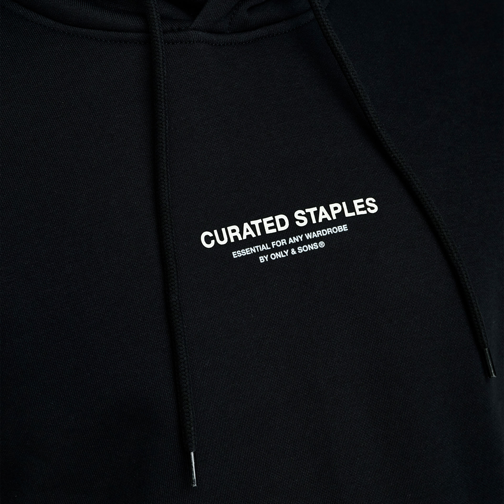 Only&Sons Sweat Curated Reg Black