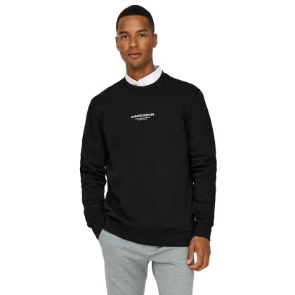 Only&Sons  Sweat Curated Reg  Black