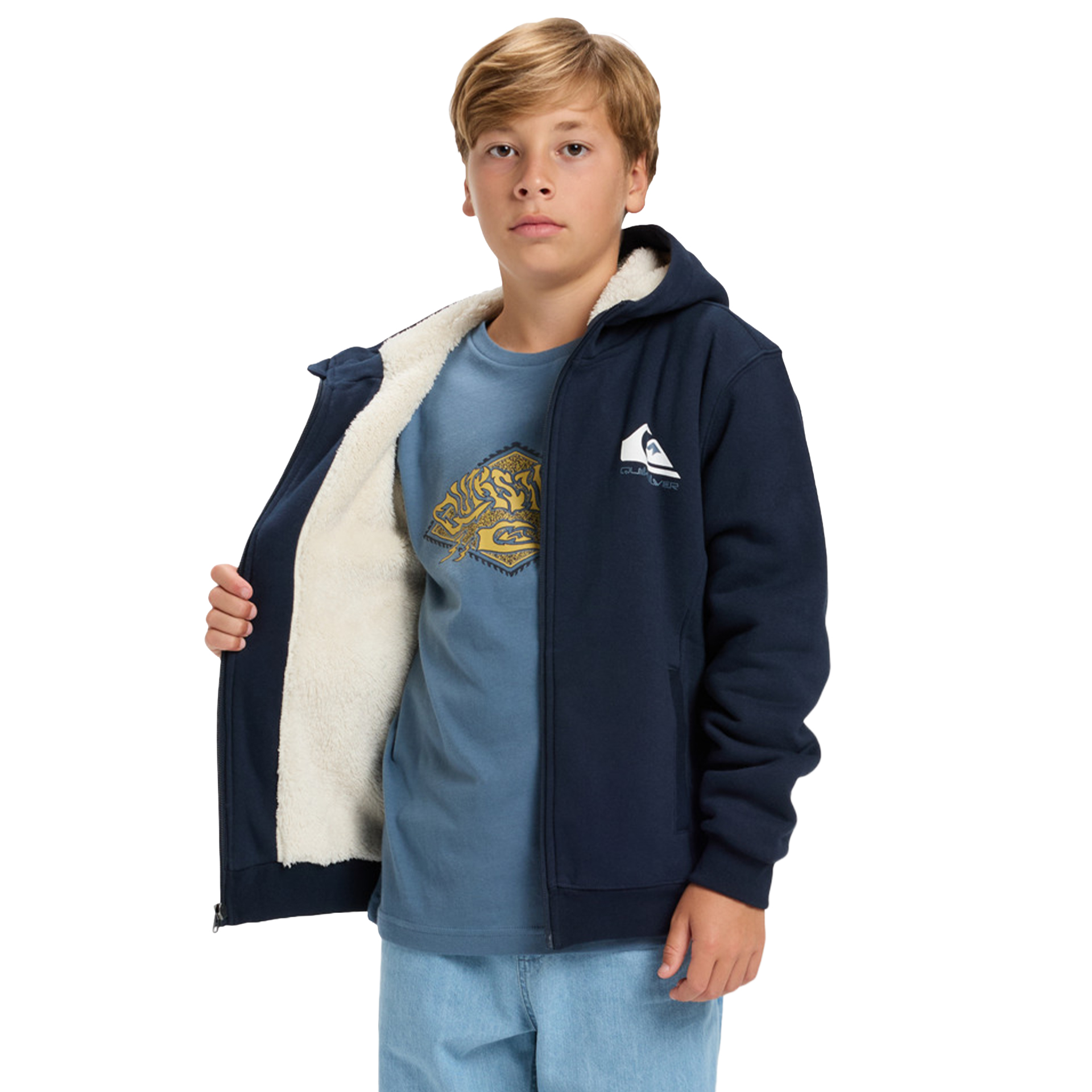 Quiksilver Casaco Fleecesherpayth Dark Navy