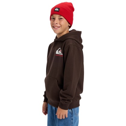 Quiksilver Sweat Omnilog Hood Yth Chocolate Brown