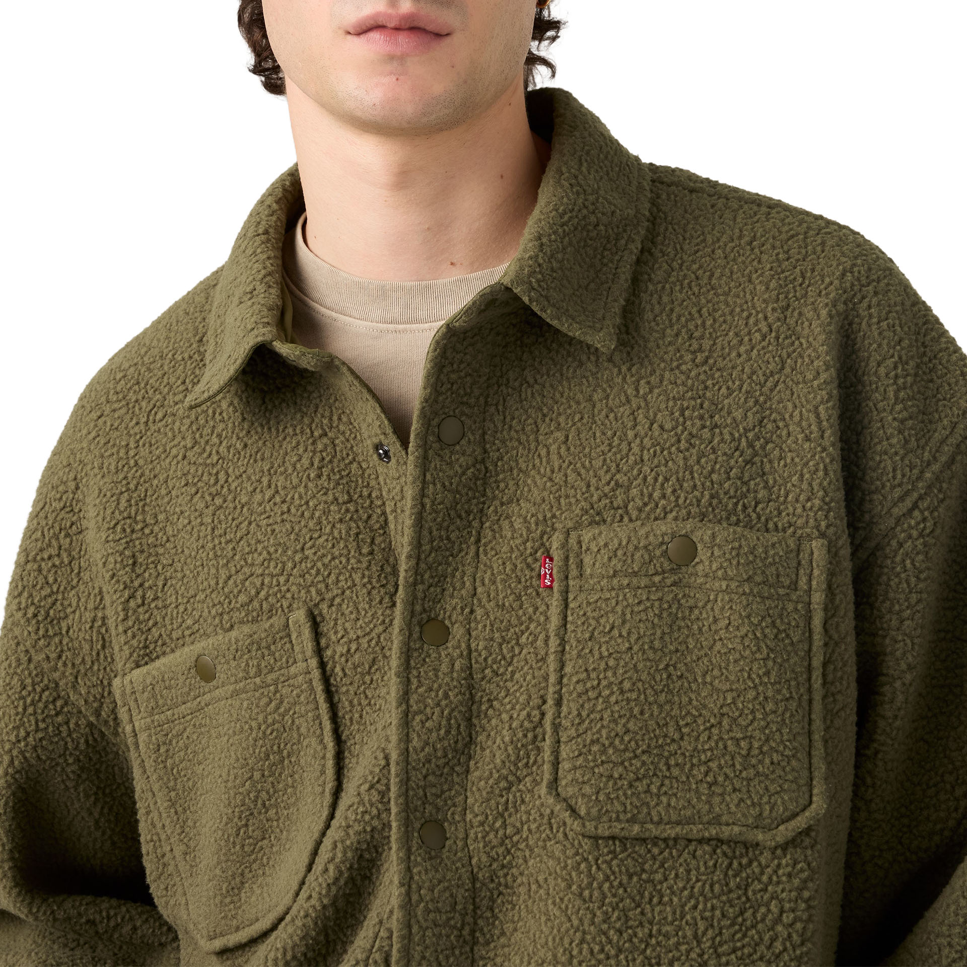 Levis Camisa Sherpa Soft Worker Olive Night