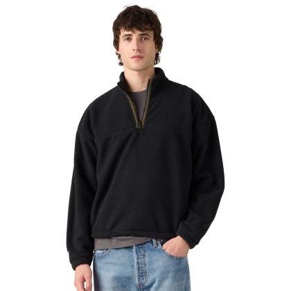 Levis Camisola Redwood Half Zip Jet Black